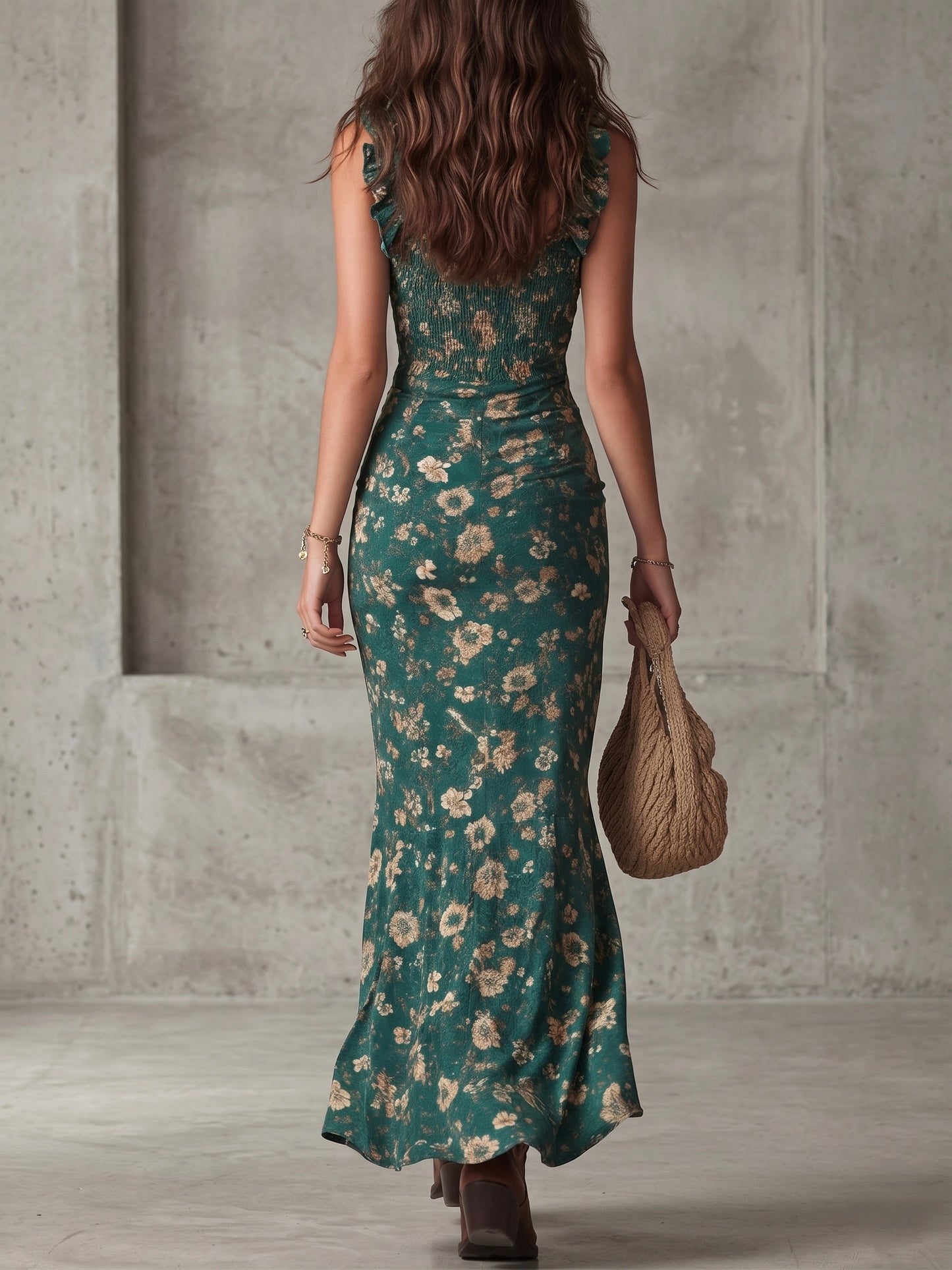 Marina | Vestido largo estilo boho retro