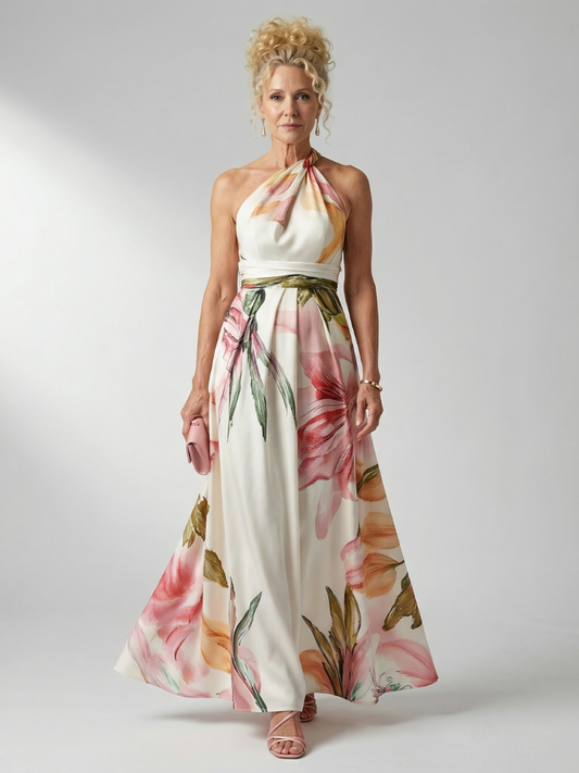 Amiel™ Vestido Maxi Floral Ligero