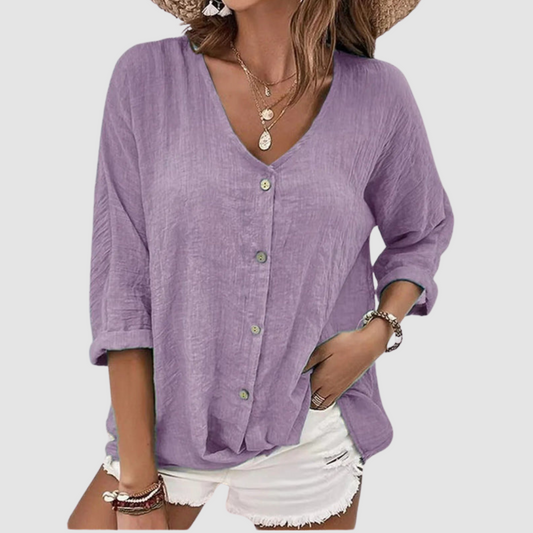 Monica™ Blusa Elegante Transpirable
