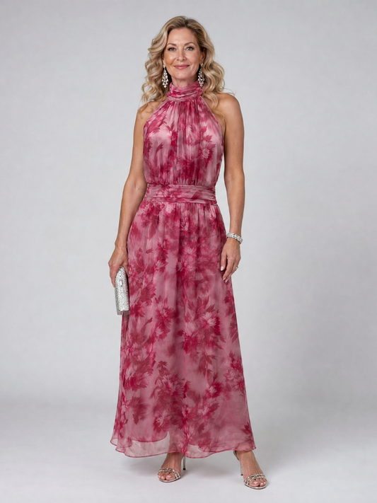 Avien™ Vestido Midi Suave de Cuello Halter