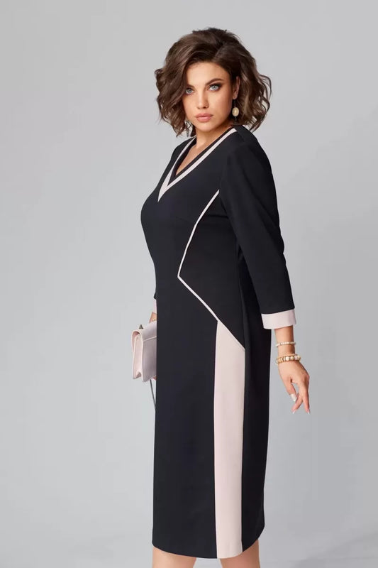 Alexa™ Vestido Elegante de Cuello en V