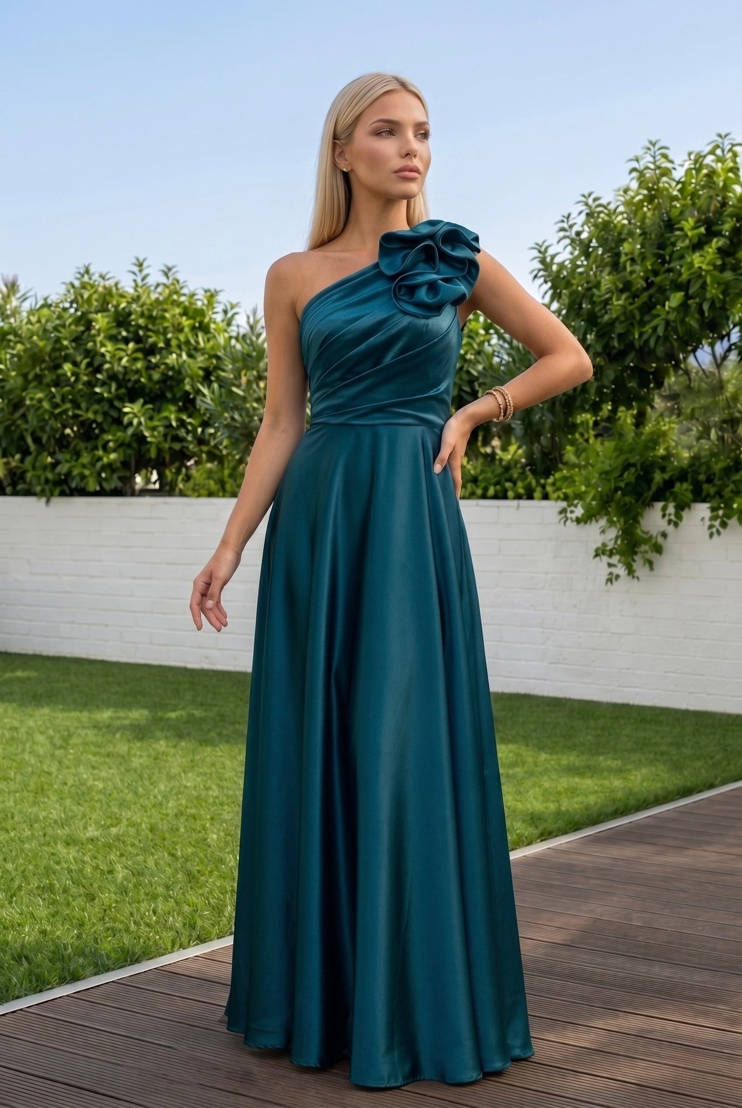 Vestido de Gala de Un Hombro