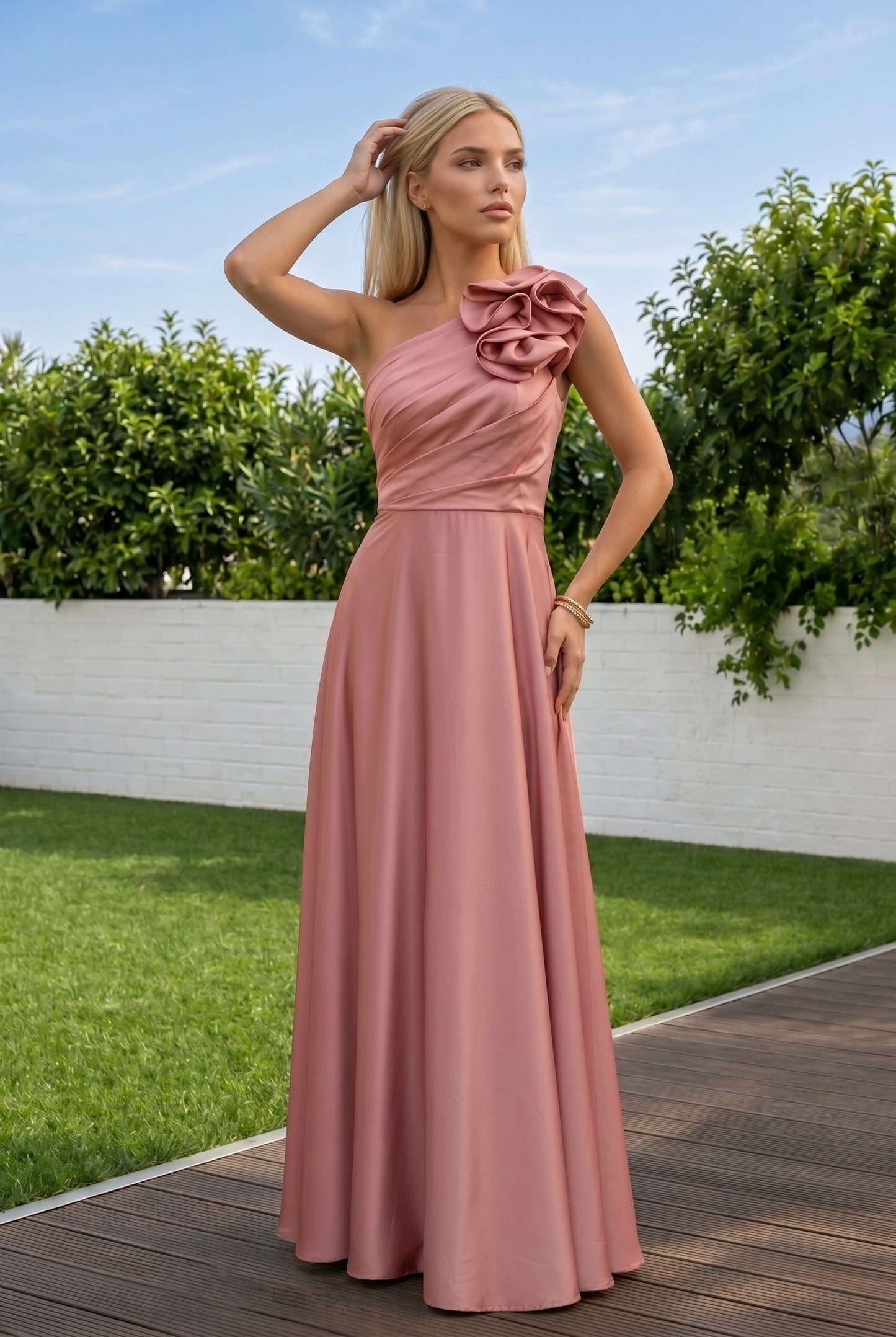 Vestido de Gala de Un Hombro