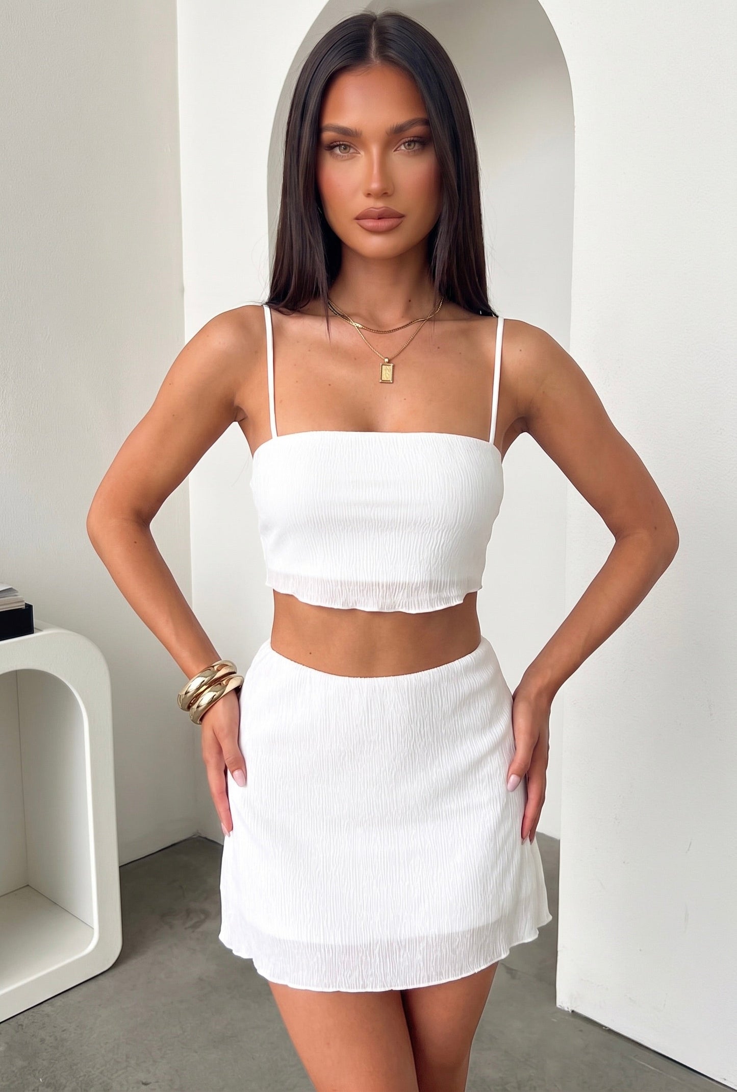 Minifalda Cora - Blanca