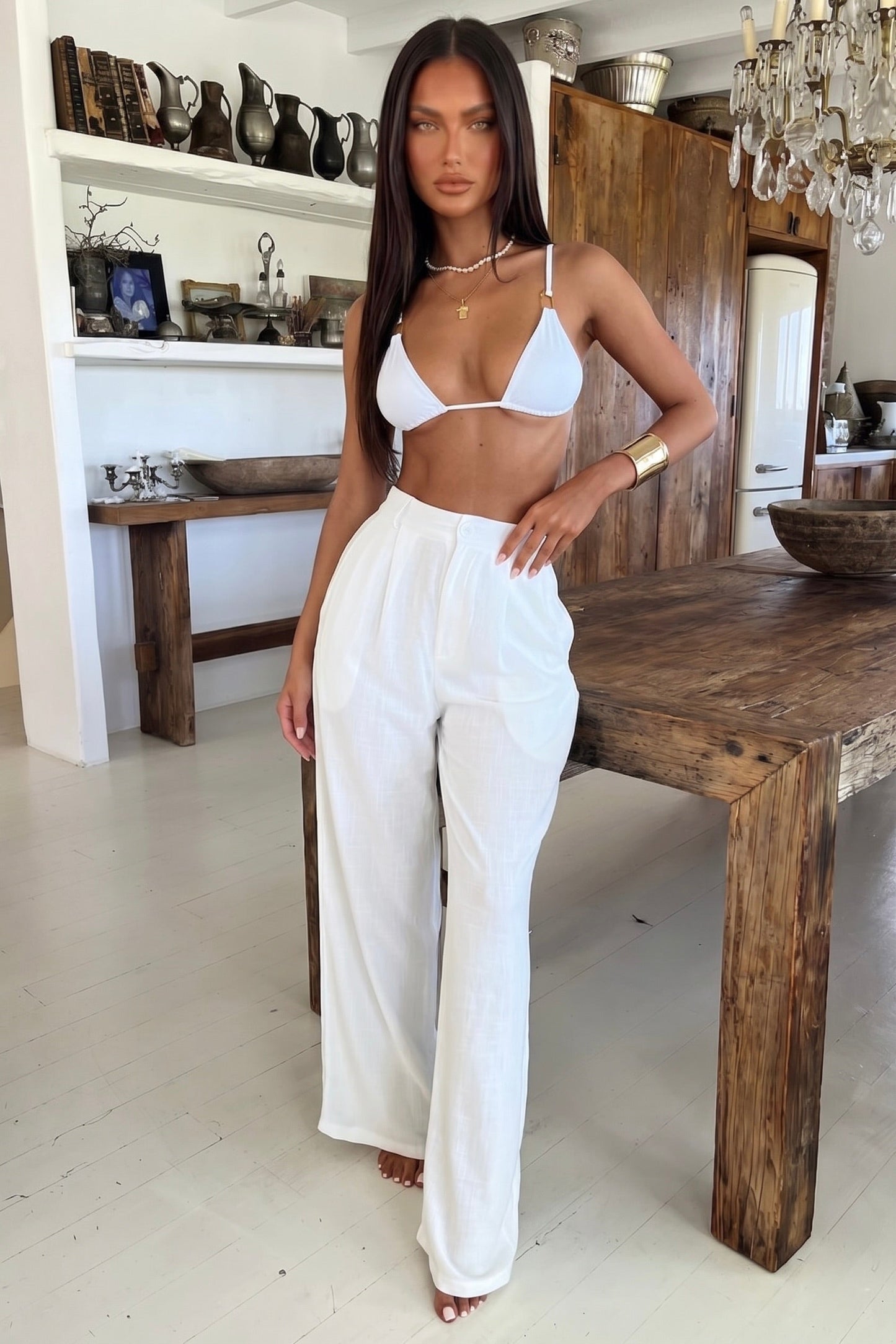 Pantalones Arshia - Blancos