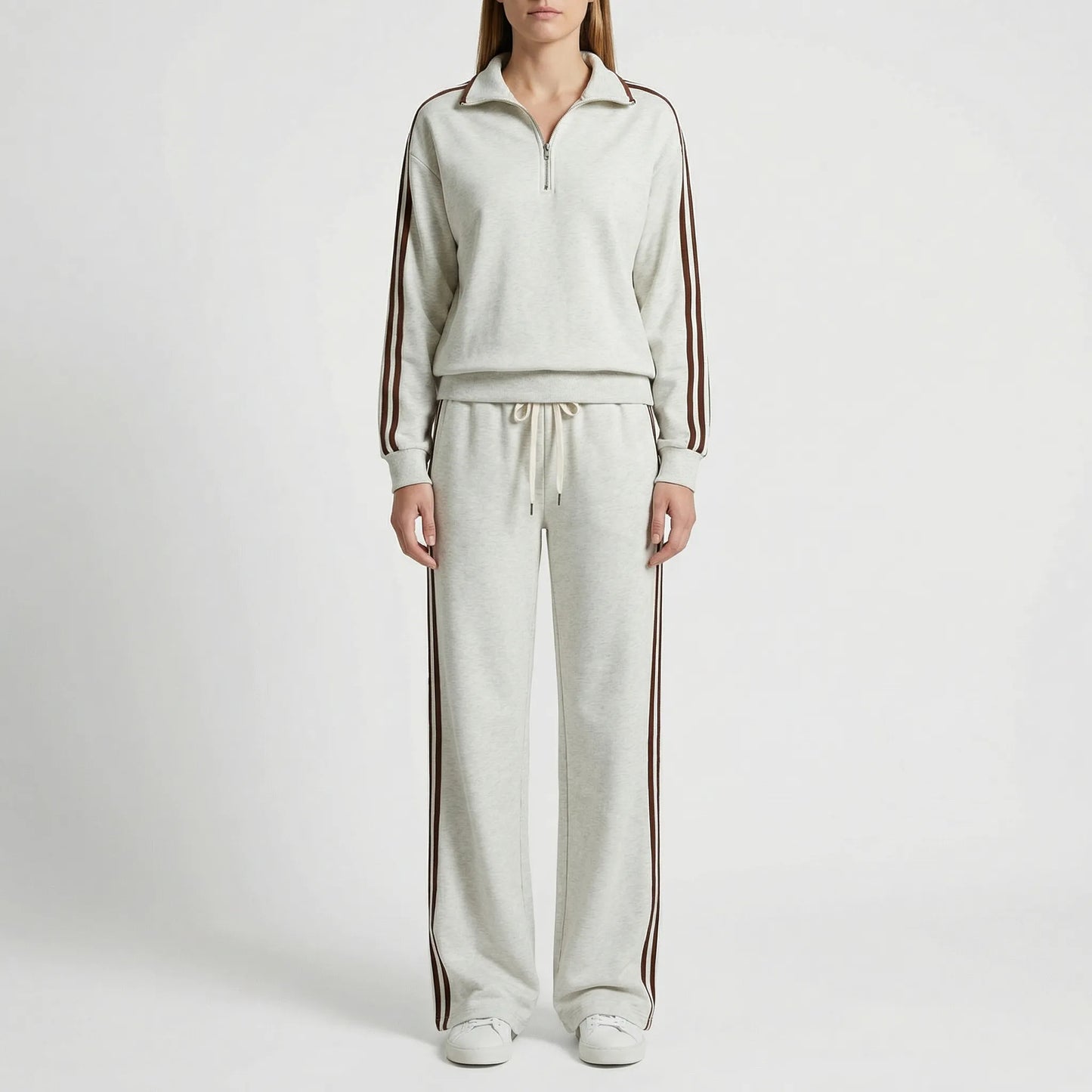 Chándal Mujer Dos Piezas con Sudadera Half Zip