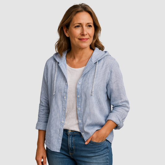 Emelie™ Blusa Transpirable con Capucha