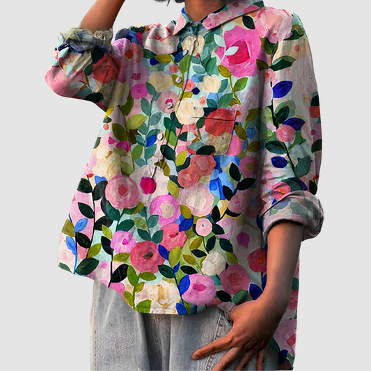 Luna™ Blusa Estampada Floral Romántica