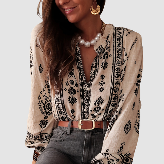 Jessica™ Blusa Boho Chic Transpirable