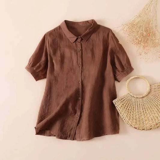 Pamela™ Camisa Casual de Botones